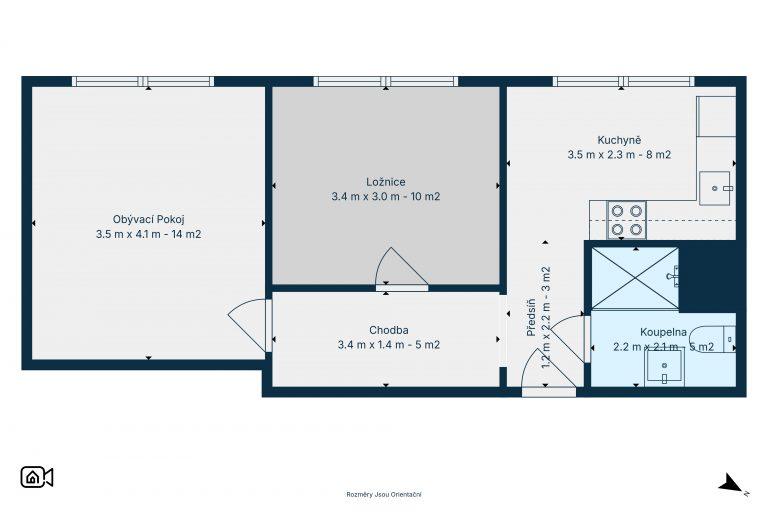 2D půdorys nemovitosti