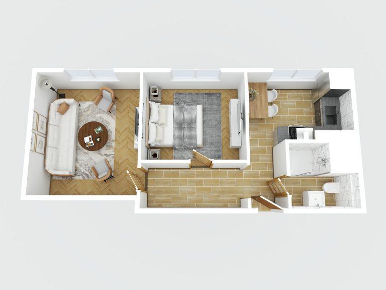 3D půdorys nemovitosti